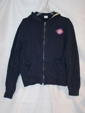 VTG- Cruel Girl full-zip navy blue hoodie